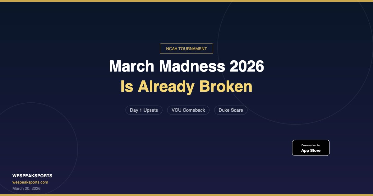 March Madness 2026 è già nel caos, e siamo solo al primo giorno