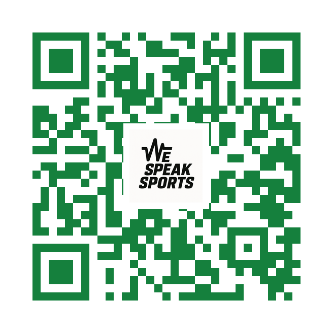 Scan to download the WeSpeakSports app